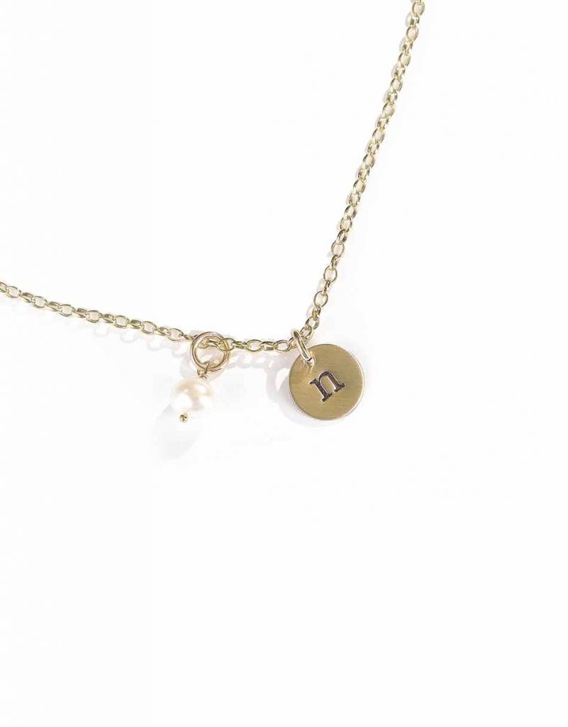 The Vintage Pearl Family Monogram Necklace